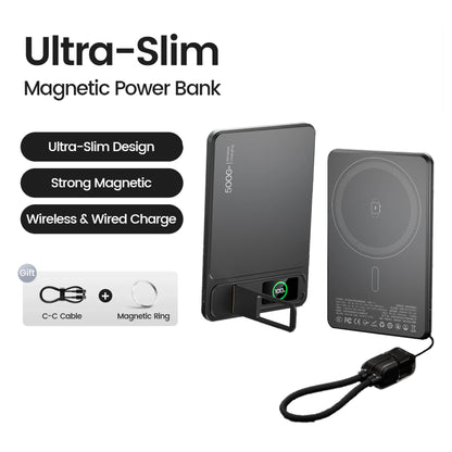 Ultra Slim 10000mAh Magnetic Power Bank for iPhone & Apple Watch