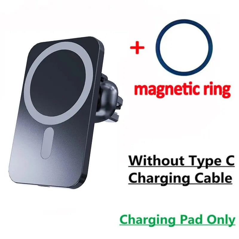 30W Magnetic Wireless Car Charger – MagSafe Fast Charging Mount