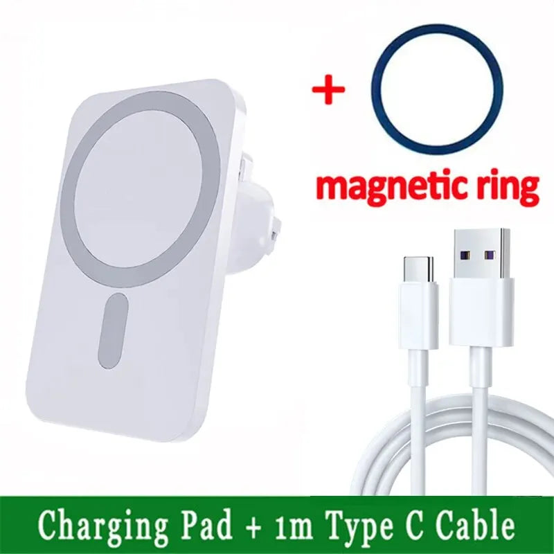 30W Magnetic Wireless Car Charger – MagSafe Fast Charging Mount