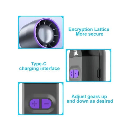 Mini Portable Hand Fan, 100 Wind Speeds,